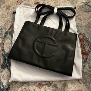Medium Black Telfar Shopping Bag